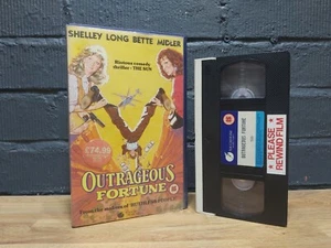 Outrageous Fortune (1987) VHS PAL 1990s Video Cassette Touchstone Release Film  - Imagen 1 de 6
