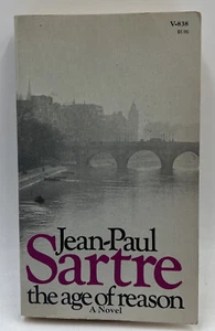 THE AGE OF REASON  A Novel by Jean-Paul Sartre 1973 Paperback Vintage Book  - Picture 1 of 11