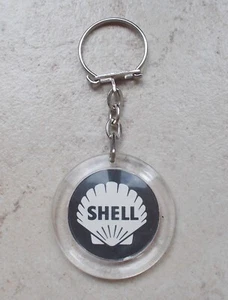 Antiguo Llavero Aceite SHELL Llavero Francia Toro Petroliana Blanco Vintage Años 60 - Imagen 1 de 2