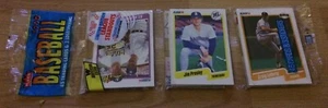1990 Fleer Card Rack Pack Don Mattingly Mark McGwire Jim Presley Craig Lefferts - Picture 1 of 2