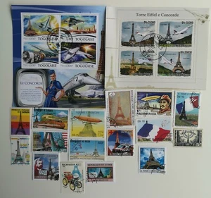 20 verschiedene Eiffelturm Briefmarken Sammlung - Bild 1 von 1