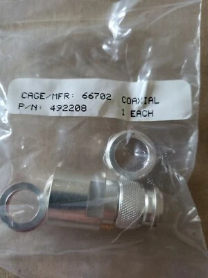 COXIAL COMP CORP PN 492207, NSN 5935002754417, NOS, Sealed pkg. - Image 1 of 3