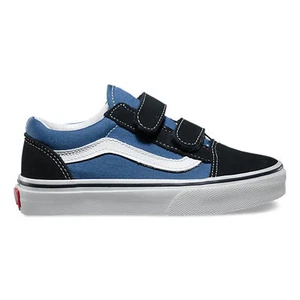 VANS KINDER OLD SKOOL V marineblau/weiß LEINWAND AUTHENTISCHE JUGENDGRÖSSEN - Bild 1 von 5