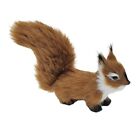 Lifelike Squirrel Miniature Plush Ornament Simulation Fake Animal Table Decor