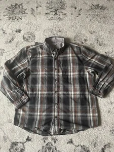 Carhartt Plaid Multicolored Long Sleeve Button Up Shirt Men’s XL Fast Shipping - Picture 1 of 7