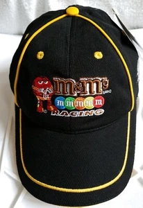 M&M's Nascar Cap CHASE AUTHENTICS JOE GIBBS RACING #18 Black/ Yellow New - Picture 1 of 12