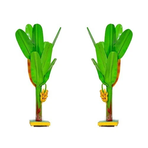 Simonart and printing handicrafts  artificial banana tree 1.6 ft 1 pair set - Image 1 of 3