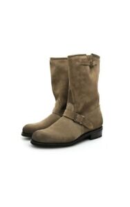 BALMAIN  Paris Suede engineer boots EUR41 made in France
