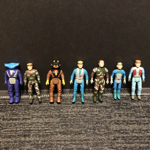 7 Vtg Lot Dino Riders Action Figure Toys Tyco 1987 Quark Boldar Mako Antor more Cover