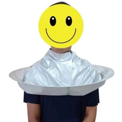 Capa de corte de pelo 2 piezas paraguas peluquería capa atrapadora cubierta salón peluquero Foto 1 de 4