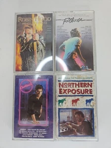 Footloose Cocktail Robin Hood Vintage Movie Soundtrack Cassette Tape Lot - Foto 1 di 8