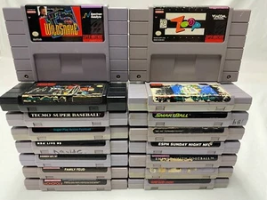 Nintendo SNES Games You Pick (Create a Bundle) Buy More and Save - Tested Clean - Picture 1 of 49