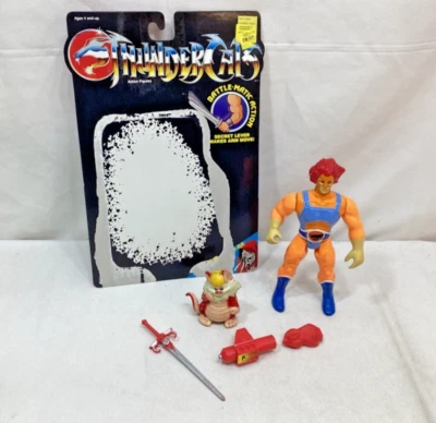 1986 Винтажные LJN Toys Thundercats Фигурка Льва-О В комплекте / Snarf & Cardback РЕДКИЕ - Изображение 1 из 4