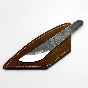 Full Steel Kiridashi Knife – Forged 52100 Blade, With Sheath, for Wood & Leather - Picture 1 of 9
