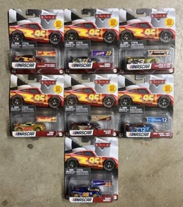 Disney Pixar CARS 2024 NASCAR Complete Set 7 W/#99 OCTANE GAIN DANNY SWERVEZ - Picture 1 of 7