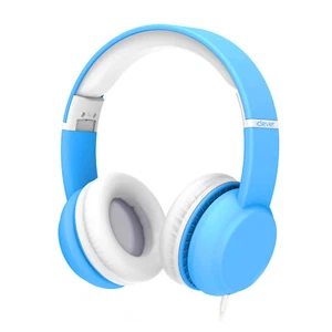 iClever Wired Headphones for Kids Adjustable Metal Headband 94dB Volume Limiting - Picture 1 of 6
