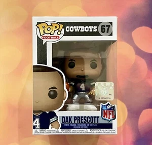 Funko Pop NFL Dallas Cowboys Dak Prescott 67 Blue Jersey MINT - Picture 1 of 6