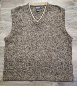 Mens XL WOOLRICH 85% Wool Heather Washable Classic V-Neck Sweater Vest - Picture 1 of 9