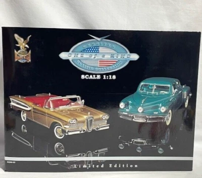 Road Signature One of a Kind set 1948 Tucker & 1958 Edsel, 1/18, Toys R Us, NIB - Image 1 of 4