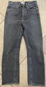 Agolde 90’s Jeans Fade Black Size 25 Button Fly High Rise - Picture 1 of 10