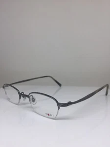 New Toki TK 8080 Titanium Eyeglasses C. 200 Dark Grey Gunmetal 44-21mm Japan - Picture 1 of 12
