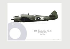 Warhead Illustrated DAP Beaufighter Mk.21 93 Sqn RAAF SK-S Aircraft Print