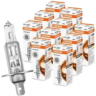 10x OSRAM H1 ORIGINAL LINE Halogen Lampen 55W 12V STANDARD GLÜHBIRNEN - Bild 1 von 3