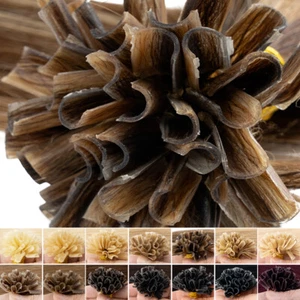 Bondings 100% Remy Echthaar Extensions 1G 0.5G Wärmezange Haarverlängerung Glatt - Bild 1 von 31