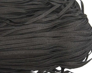 Black Braid Trim - Woven Ribbon 9mm  Millinery Hats Making Crafts Aussie Seller - Picture 1 of 2