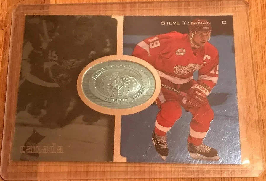1998-99 UD SPx Finite Global Impact Steve Yzerman #93 #’d 3635/6950 - Image 1 of 2