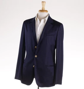 Giorgio Armani Black Label Navy Blue Cashmere-Silk Jersey Sport Coat 40R NWT - Picture 1 of 11