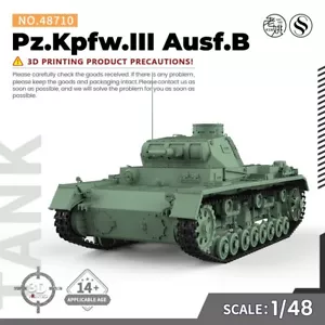 SSMODEL SS48710 1/48 Kit Modelo Militar Pz.Kpfw.III Ausf.B - Imagen 1 de 9