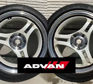 JDM SUPER ADVAN generation II 17x7.5+30 114.3x5 Set2 Wheels japan Racing - Foto 1 di 11