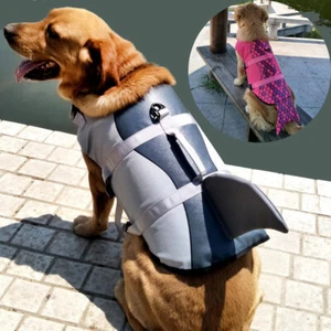 Durable Pet Dog Life Jacket Swimming Safety Vest w/ Pull Handle Puppy Lifesaver - Picture 1 of 14