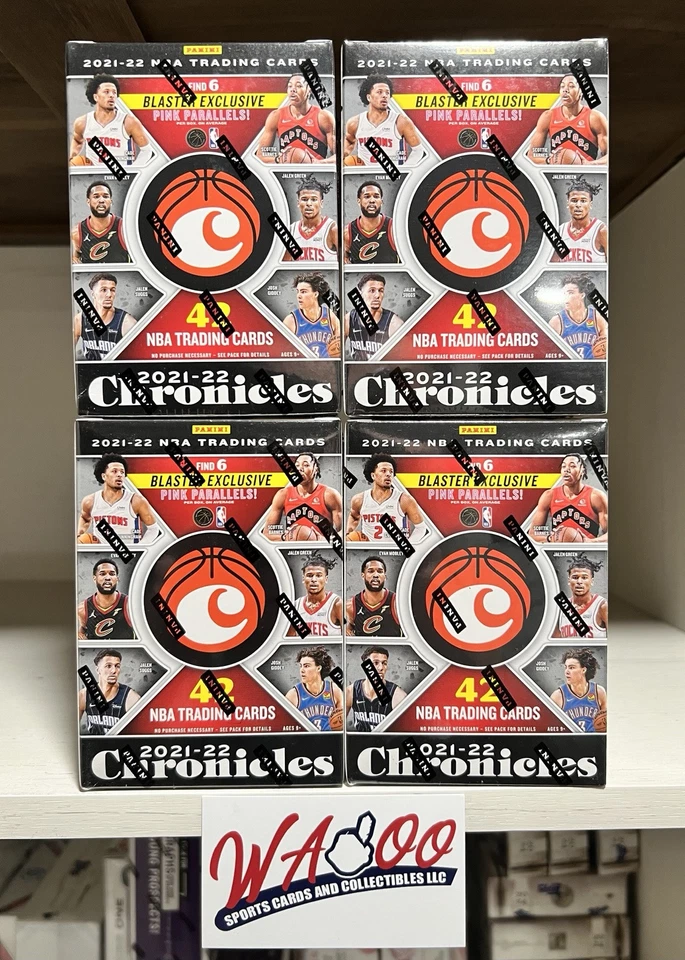 Lote de 4 cajas bláster selladas de fábrica de baloncesto Panini Chronicles 2021/22 Foto 1 de 1