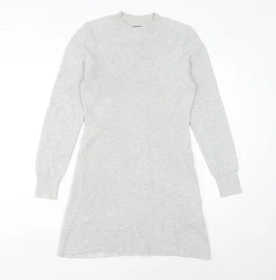 MINKPINK Mujer Gris XS Jersey Vestido Tejido Manga Larga Informal Foto 1 de 4