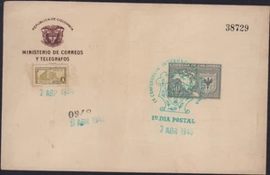 KOLUMBIEN 1948 9. PANAMERIKANISCHE KONFERENZ FDC COVER SC# 560 - Bild 1 von 1