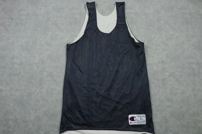 Camiseta deportiva de baloncesto Champion Practice para hombre grande azul blanco reversible malla sin mangas Foto 1 de 4