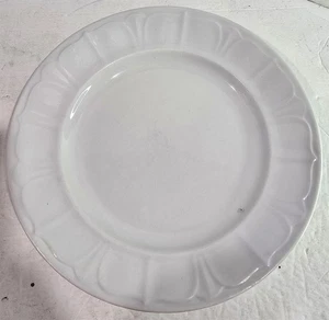 Antique Vtg White Ironstone T&R Boote Sydenham Shape 9 3/8" Dinner Plate #1 - Picture 1 of 9