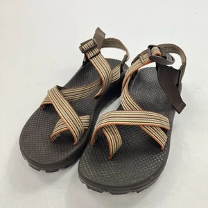 Chaco Z/2 Womens Size 7 Vibram Sole Sport Strap Sandal Brown Striped Hiking - Picture 1 of 11