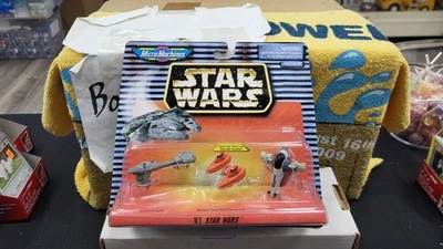 NIB 1996 VI STAR WARS MICRO MACHINES ESCORT FRIGATE TWIN POD CLOUD CAR SLAVE I - Image 1 of 4
