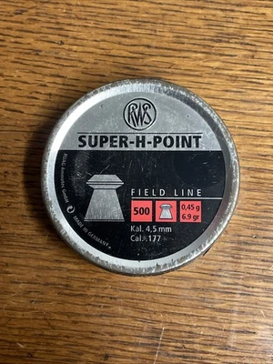500 Pcs Rheinisch-Westfalische RWS Super-H-Point Air Gun Pellets .177 Field Line - Image 1 of 3
