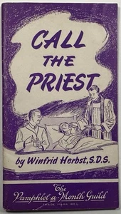 Llama al sacerdote, folleto devocional santo vintage 1952. - Imagen 1 de 15