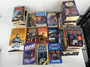 Lot Of 43 Star Wars Paperback/HC Books Jedi Academy Trilogy, New Jedi Order, VTG - Picture 1 of 4