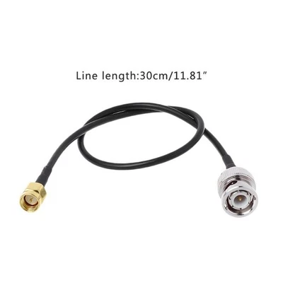 BNC Male To SMA Male Plug RG174 Connector Cable RF Coaxial Assembly Adapter - Image 1 of 4