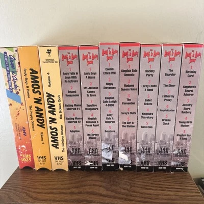 Amos & Andy VHS Tape Lot Of 10! Vtg Video Rare - Image 1 of 4