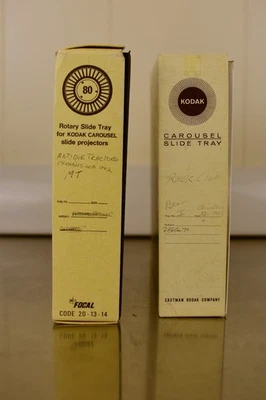 Lote De 2 Bandejas Proyector De Colección Kodak Carousel 80 Slide En Cajas Originales Foto 1 de 3