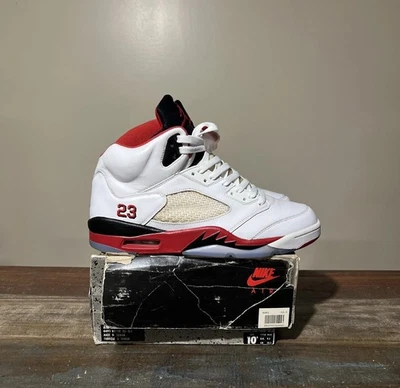 Nike Air Jordan 5 Fire Red CDP 2008🦄🎄Black Tongue 1990/2025 1 1985 Chicago - Image 1 of 4