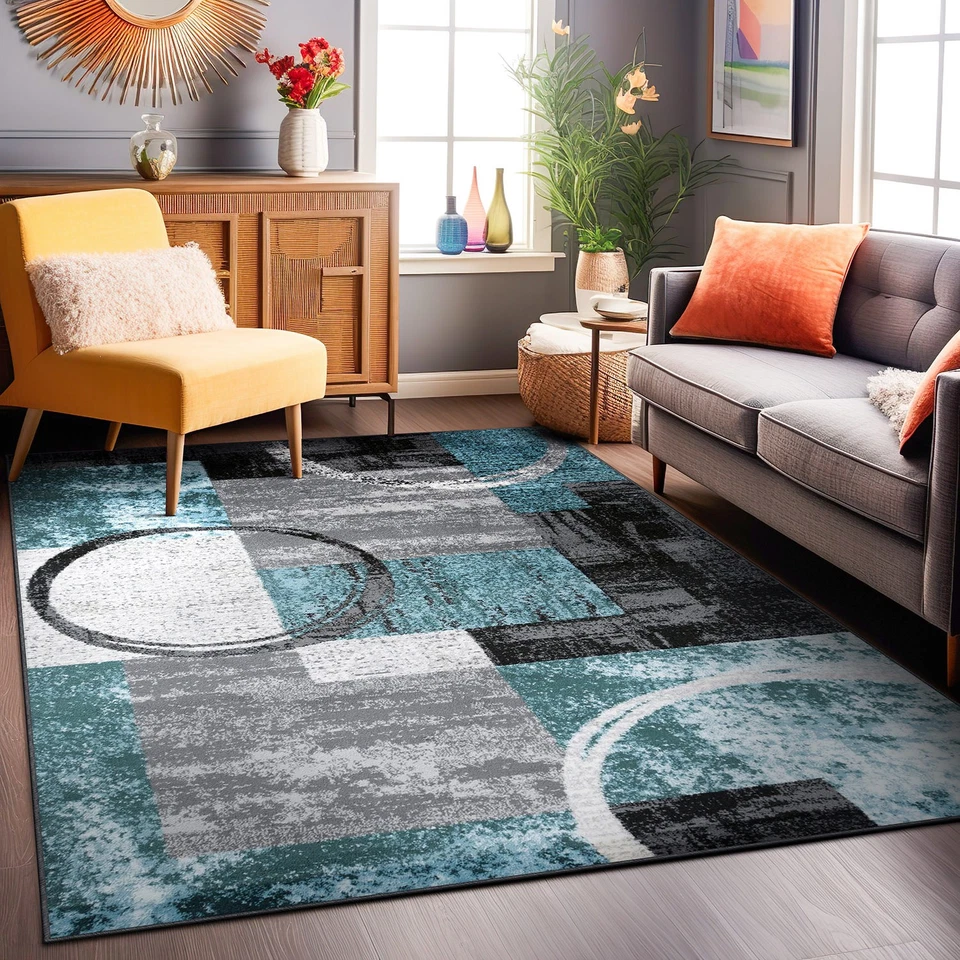 OSTI Toscana Abstract Circle Area Rug