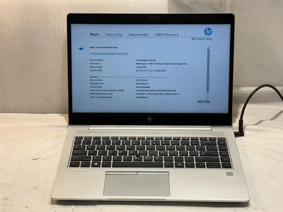 HP EliteBook 745 G6 Intel AMD Ryzen 7 Pro 3700U @2.30GHz 16GB Laptop No hdd - Image 1 of 3